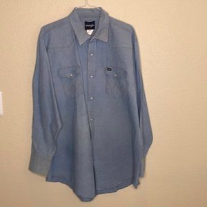 Wrangler denim western shirt 19x37